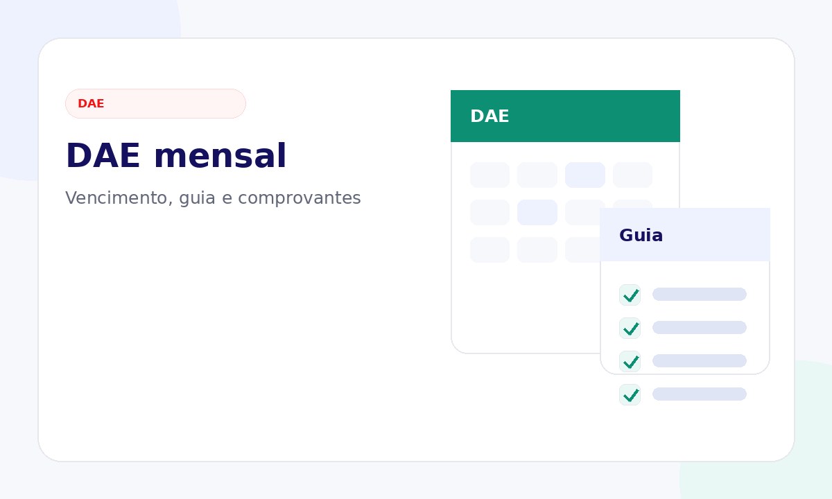 Calendário de vencimento e guia DAE do eSocial doméstico em mesa de trabalho