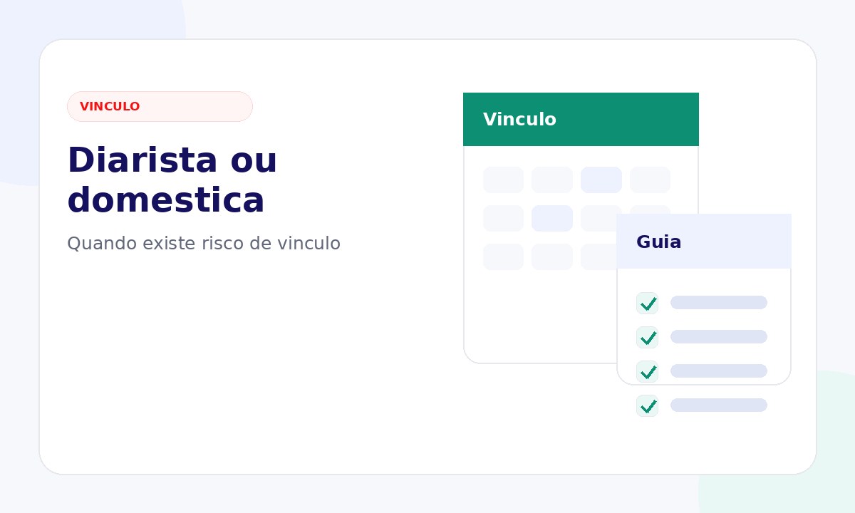 Casa com calendário semanal e checklist para diferenciar diarista e empregada doméstica