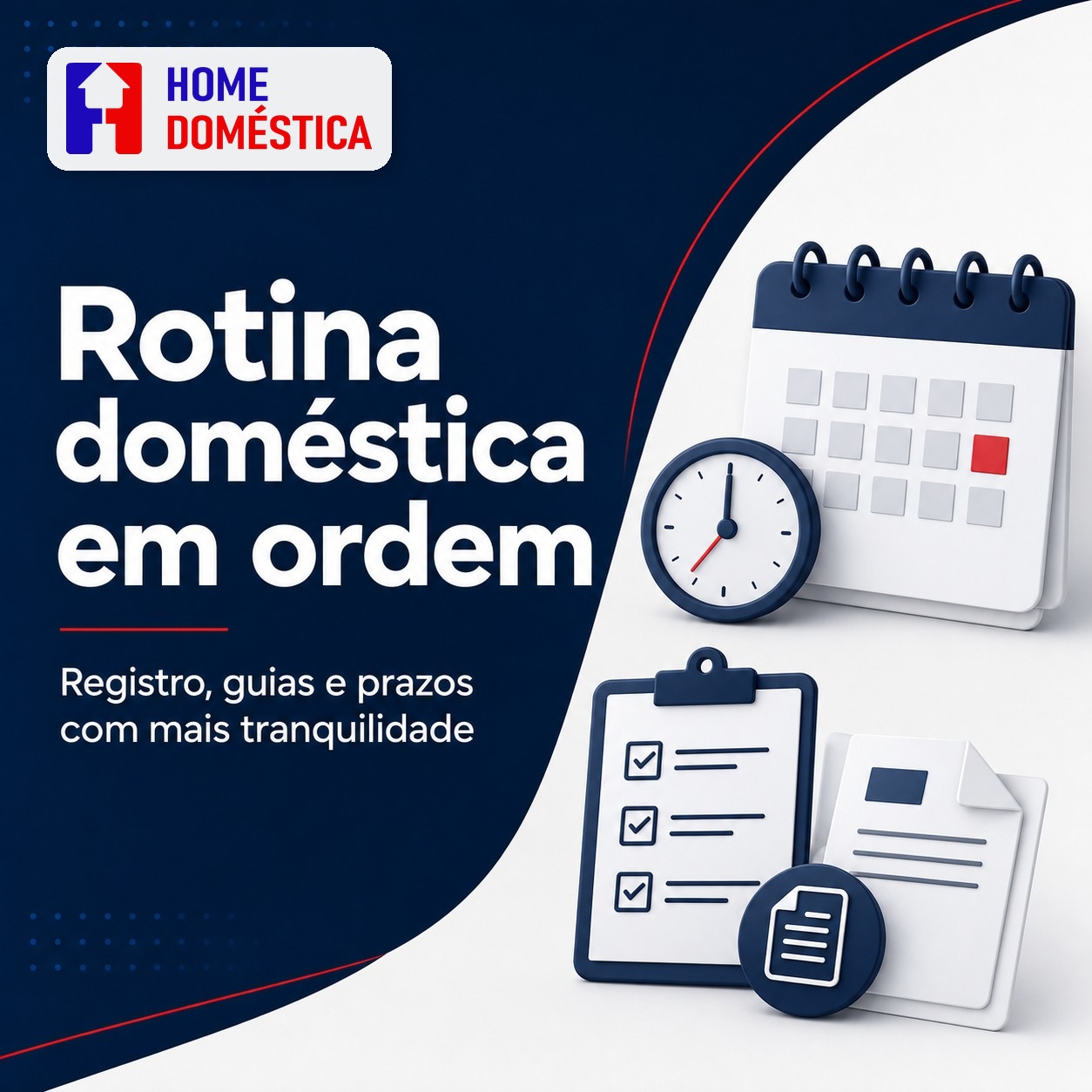 Ambiente residencial organizado com notebook e documentos para rotina doméstica